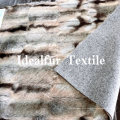 Embossed Luxury Synthetic Fur/Strip Printing Faux Animal Fur